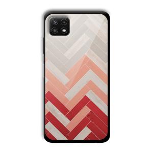 Light Red Customized Printed Glass Back Cover for Samsung Galaxy A22