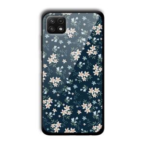 Little Flowers Customized Printed Glass Back Cover for Samsung Galaxy A22