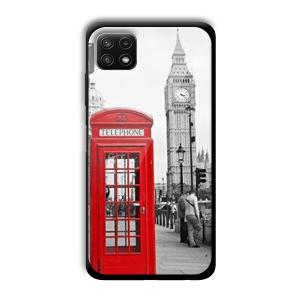 Telephone Retro Customized Printed Glass Back Cover for Samsung Galaxy A22