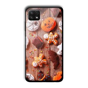 Gingerbread Customized Printed Glass Back Cover for Samsung Galaxy A22