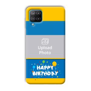 Happy Birthday Customized Printed Back Cover for Samsung Galaxy F12