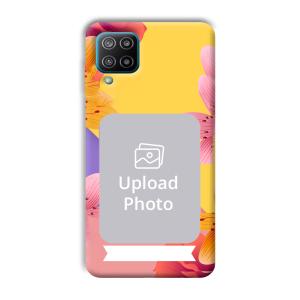 Colorful Flowers Customized Printed Back Cover for Samsung Galaxy F12