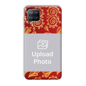 Red Design Customized Printed Back Cover for Samsung Galaxy F12
