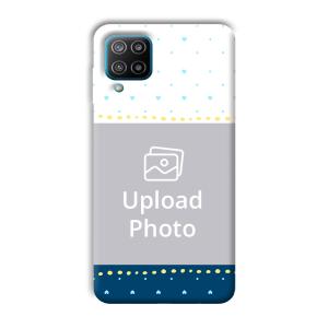 Cute Hearts Customized Printed Back Cover for Samsung Galaxy F12