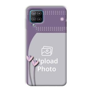 Lilac Pattern Customized Printed Back Cover for Samsung Galaxy F12