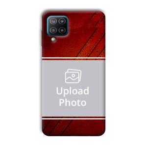 Solid Red Customized Printed Back Cover for Samsung Galaxy F12