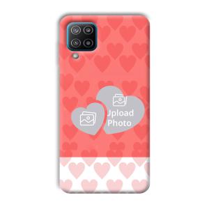 2 Hearts Customized Printed Back Cover for Samsung Galaxy F12