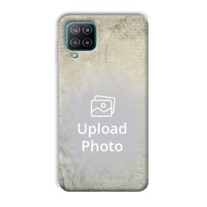 Grey Retro Customized Printed Back Cover for Samsung Galaxy F12
