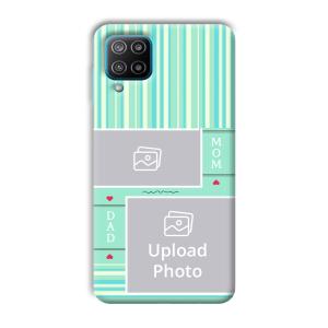 Mom Dad Customized Printed Back Cover for Samsung Galaxy F12