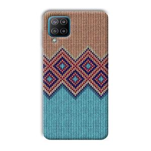 Fabric Design Phone Customized Printed Back Cover for Samsung Galaxy F12