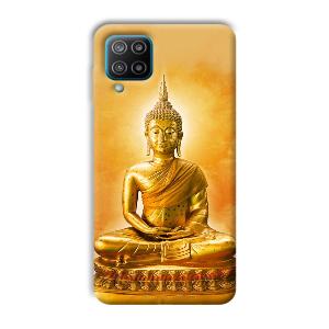 Golden Buddha Phone Customized Printed Back Cover for Samsung Galaxy F12