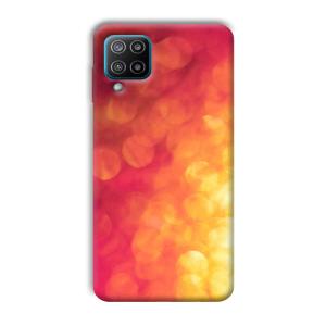 Red Orange Phone Customized Printed Back Cover for Samsung Galaxy F12