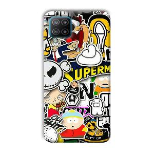 Cartoons Phone Customized Printed Back Cover for Samsung Galaxy F12