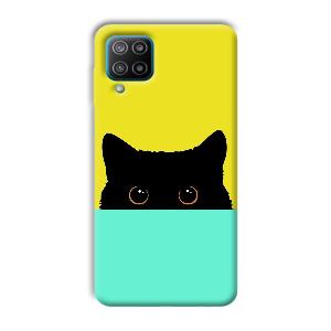 Black Cat Phone Customized Printed Back Cover for Samsung Galaxy F12