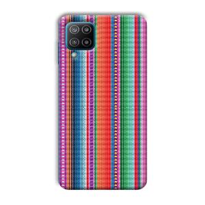 Fabric Pattern Phone Customized Printed Back Cover for Samsung Galaxy F12