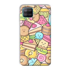 Love Desserts Phone Customized Printed Back Cover for Samsung Galaxy F12