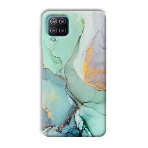 Green Marble Phone Customized Printed Back Cover for Samsung Galaxy F12