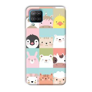 Kittens Phone Customized Printed Back Cover for Samsung Galaxy F12