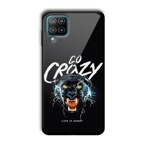 Go Crazy Customized Printed Glass Back Cover for Samsung Galaxy F12