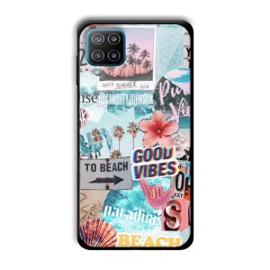 To the Beach Customized Printed Glass Back Cover for Samsung Galaxy F12