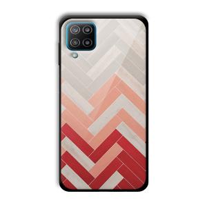 Light Red Customized Printed Glass Back Cover for Samsung Galaxy F12