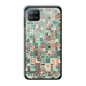 Green Maze Customized Printed Glass Back Cover for Samsung Galaxy F12