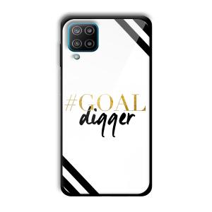 Goal Digger Customized Printed Glass Back Cover for Samsung Galaxy F12