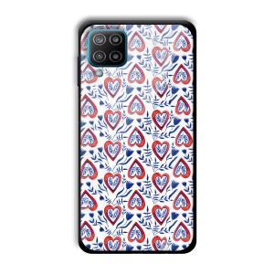 Little Spades Customized Printed Glass Back Cover for Samsung Galaxy F12