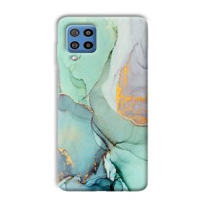 Green Marble Phone Customized Printed Back Cover for Samsung Galaxy F22