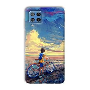 Boy & Sunset Phone Customized Printed Back Cover for Samsung Galaxy F22