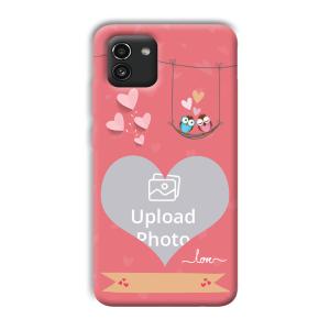 Love Birds Design Customized Printed Back Cover for Samsung Galaxy A03