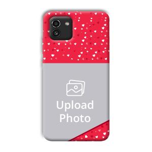 Dark Pink Customized Printed Back Cover for Samsung Galaxy A03