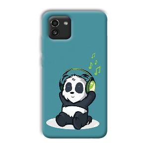 Panda  Phone Customized Printed Back Cover for Samsung Galaxy A03