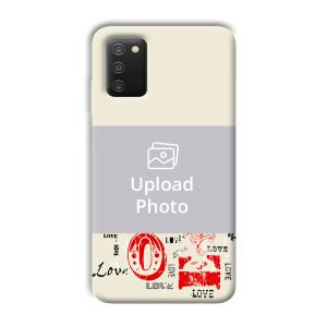 LOVE Customized Printed Back Cover for Samsung Galaxy A03s