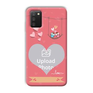 Love Birds Design Customized Printed Back Cover for Samsung Galaxy A03s