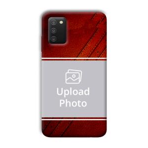 Solid Red Customized Printed Back Cover for Samsung Galaxy A03s