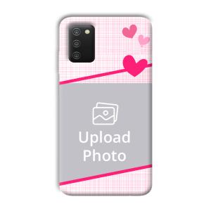 Pink Check Customized Printed Back Cover for Samsung Galaxy A03s