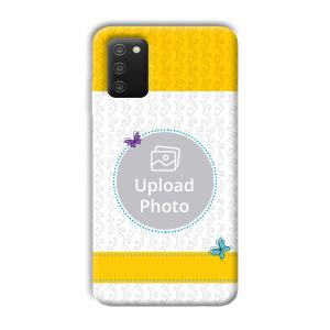 Butterflies & Yellow Customized Printed Back Cover for Samsung Galaxy A03s