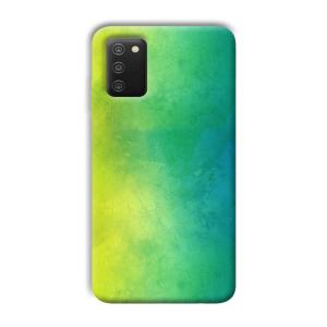 Green Pattern Phone Customized Printed Back Cover for Samsung Galaxy A03s