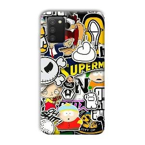 Cartoons Phone Customized Printed Back Cover for Samsung Galaxy A03s