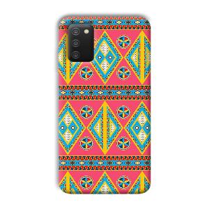 Colorful Rhombus Phone Customized Printed Back Cover for Samsung Galaxy A03s