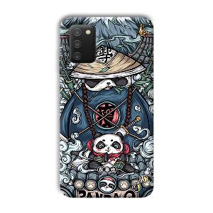 Panda Q Phone Customized Printed Back Cover for Samsung Galaxy A03s