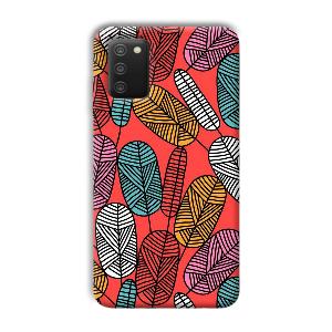 Lines and Leaves Phone Customized Printed Back Cover for Samsung Galaxy A03s
