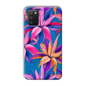 Aqautic Flowers Phone Customized Printed Back Cover for Samsung Galaxy A03s