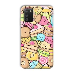 Love Desserts Phone Customized Printed Back Cover for Samsung Galaxy A03s