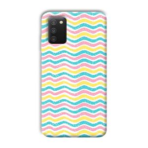 Wavy Designs Phone Customized Printed Back Cover for Samsung Galaxy A03s