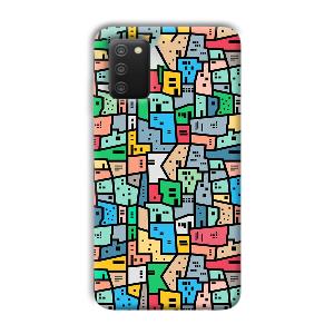 Small Homes Phone Customized Printed Back Cover for Samsung Galaxy A03s