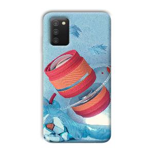 Blue Design Phone Customized Printed Back Cover for Samsung Galaxy A03s