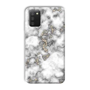 Grey White Design Phone Customized Printed Back Cover for Samsung Galaxy A03s