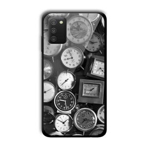 Alarm Clocks Customized Printed Glass Back Cover for Samsung Galaxy A03s